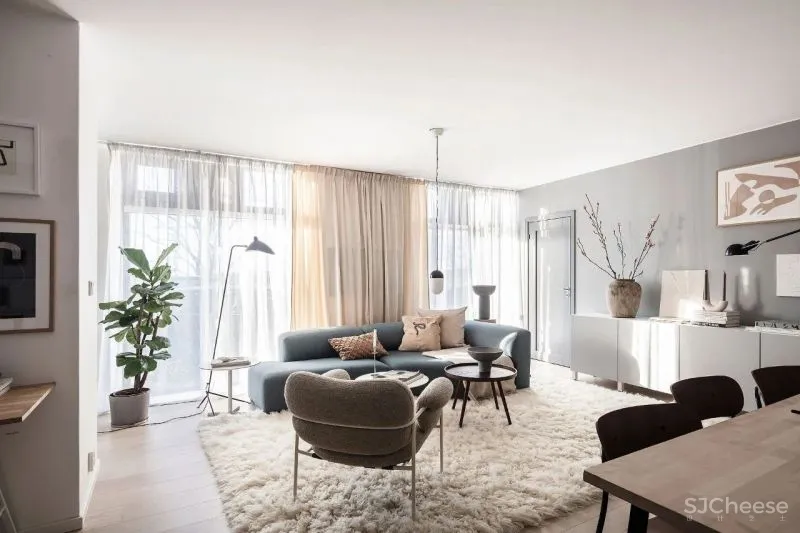 60㎡温柔知性的美,瑞典单身女子公寓