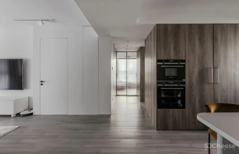 豆绿浅粉 蜂蜜色,折衷主义现代格调 禄本设计