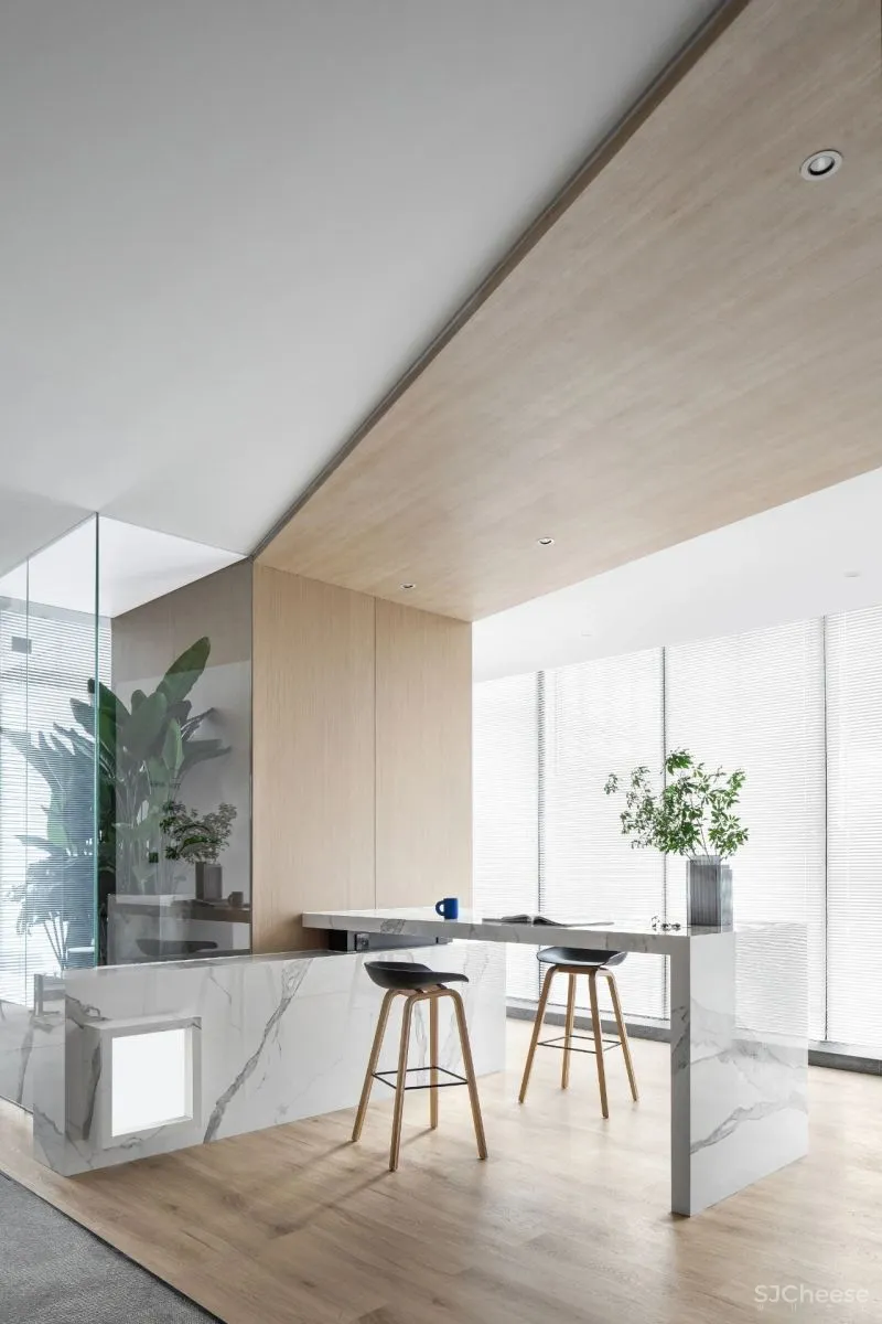 知白设计 × 餐盟严选:盒中绿意,21棵树的办公空间