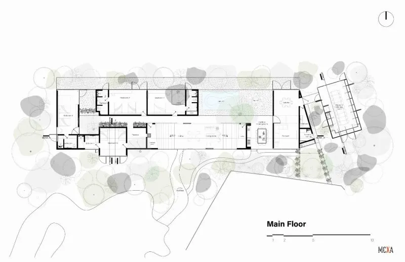 Mauricio Ceballos 墨西哥 融入大自然的林间景观别墅
