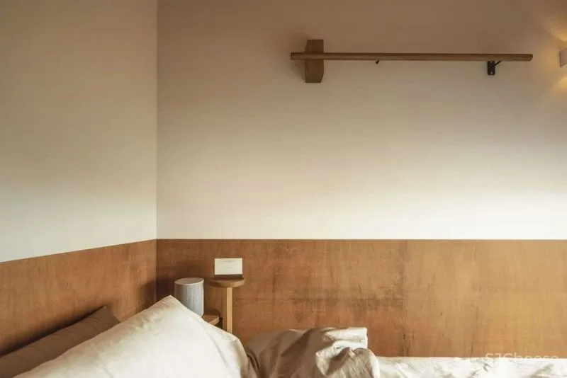 原木度假风，济州岛上的极简小公寓