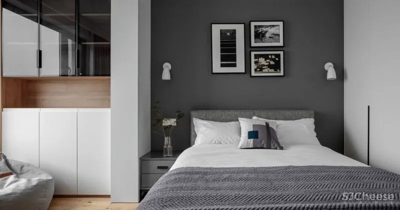 皇家蓝与爱马仕橙,极简空间的时尚活力感 宏福樘设计