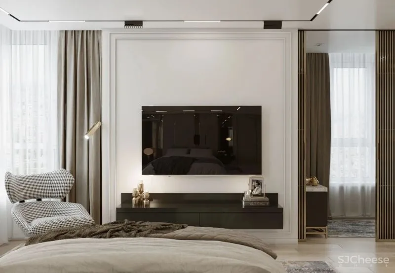 120m²私宅设计，黄铜与轻奢的邂逅