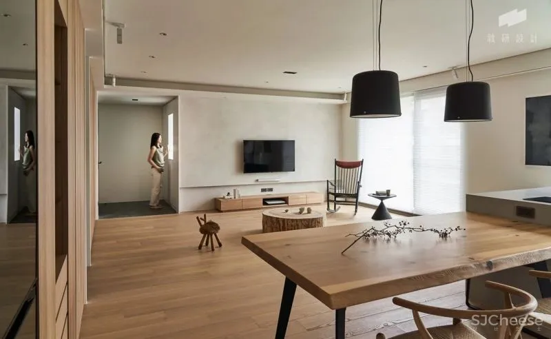 165㎡原木复式,温暖质感