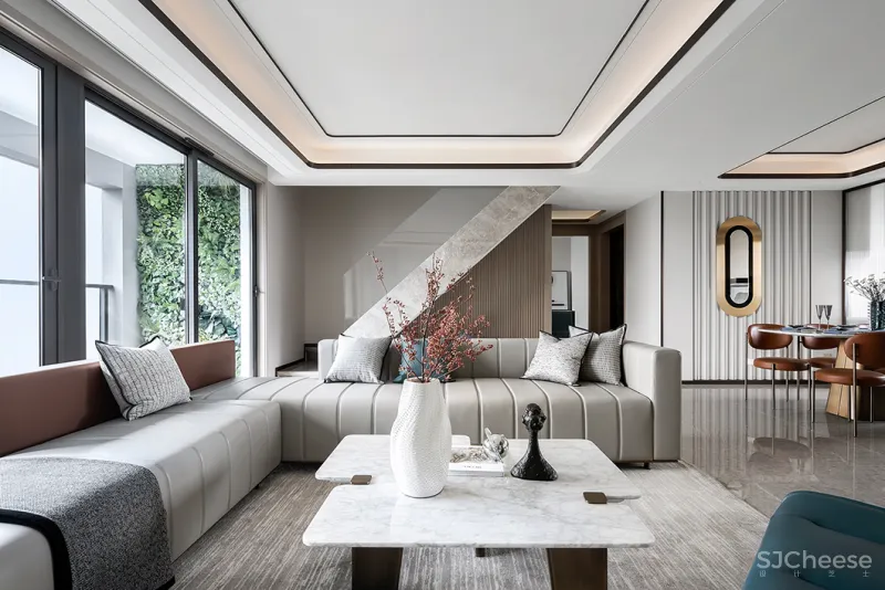 王五平:280㎡凌江跃墅,顶层艺术!