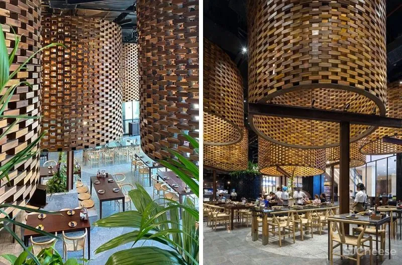 置身于高楼之中,游离于城市之外——越南Pizza 4P’s餐厅