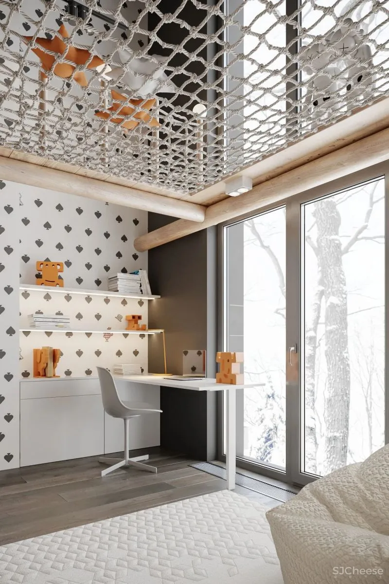 高级灰复式公寓,混凝土这么用简单又大气