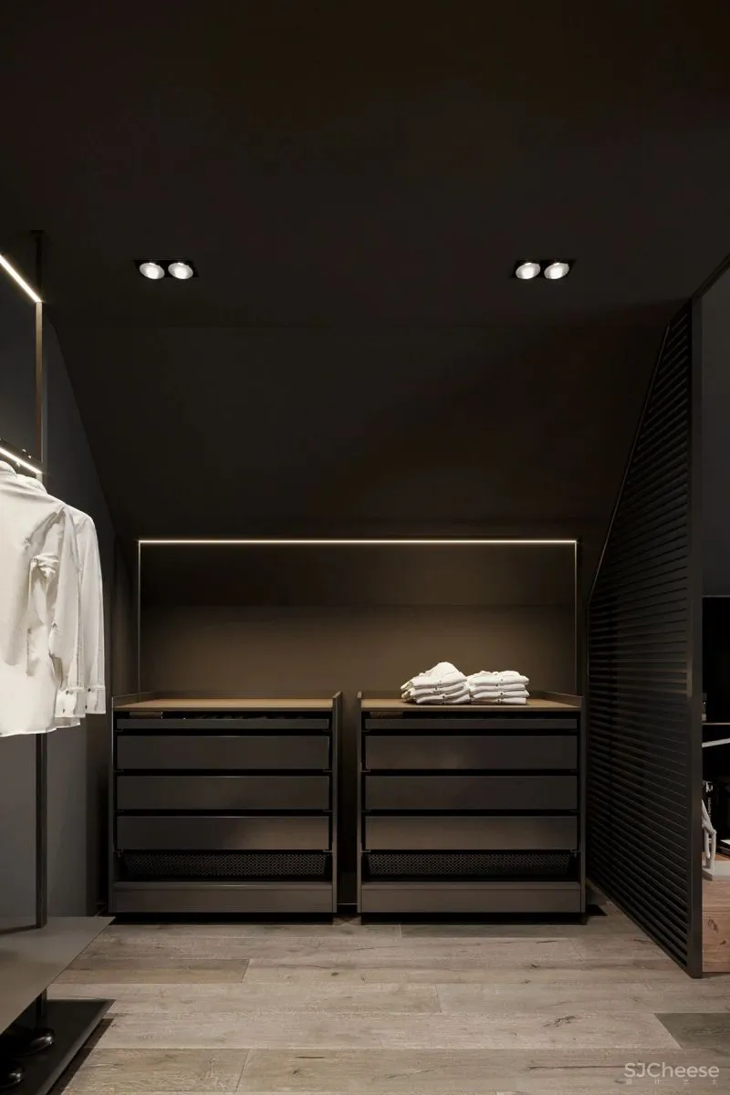 高级灰复式公寓,混凝土这么用简单又大气