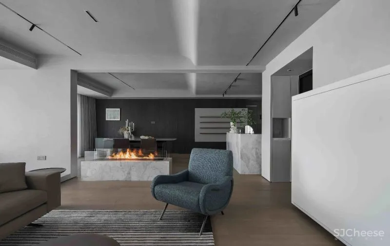 两户改一户,构造简致生活大平层︱辰佑设计