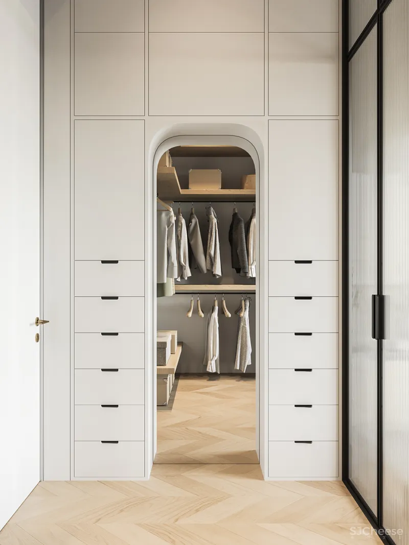 90㎡ 两室一厅,拱形元素的时尚应用,清爽又个性!