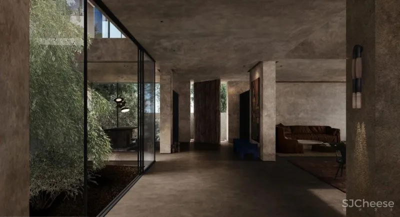 大地色极简别墅，不一样的格调