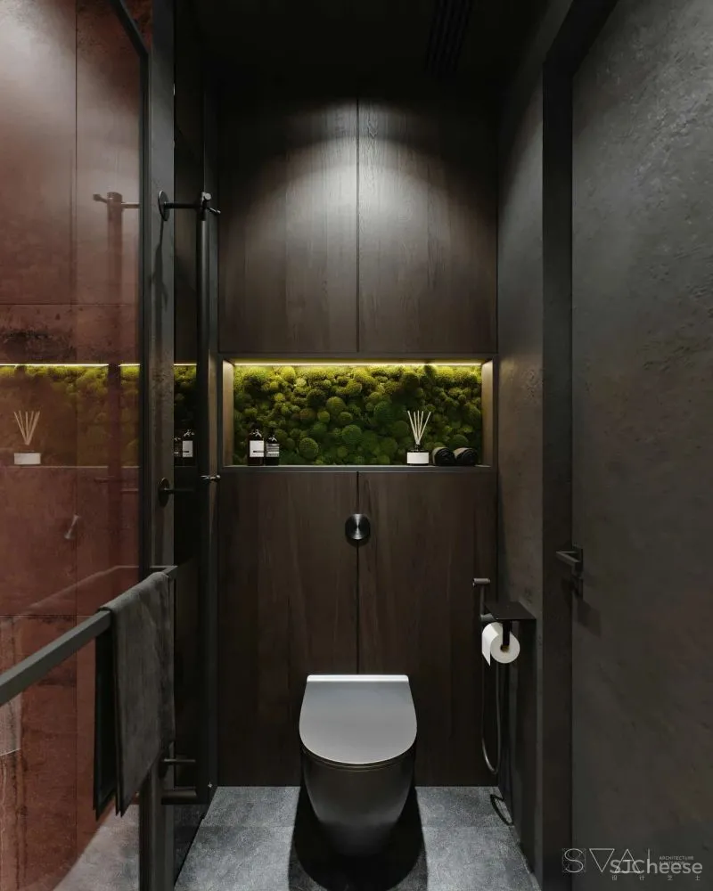 90㎡黑色沉稳，豪宅范儿十足