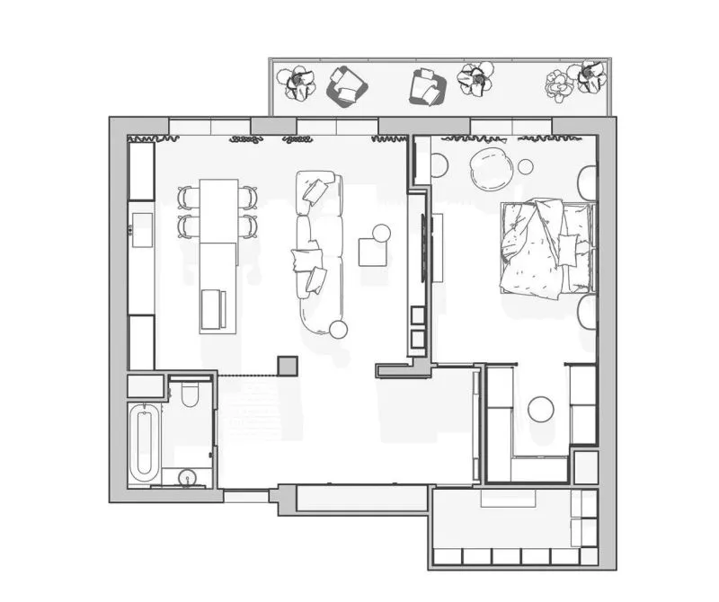 粉色 亚麻色,藏在公寓里的温润细腻!
