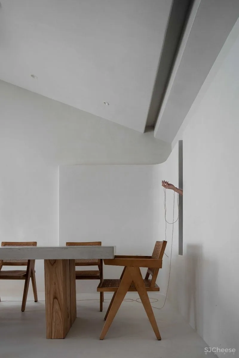 400㎡极简白咖啡馆,重塑建筑几何之美 一野设计