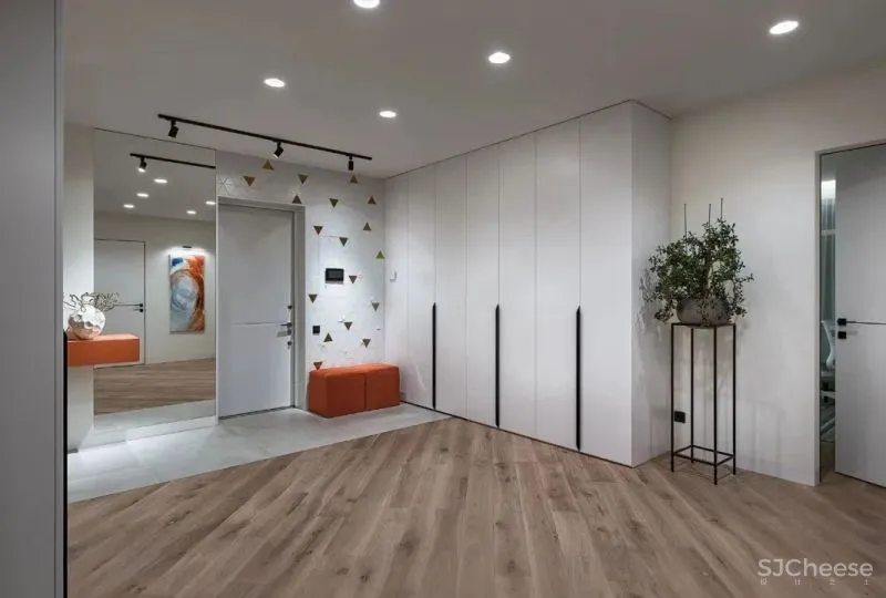 现代风二居室,墙面这样做储物好看又实用