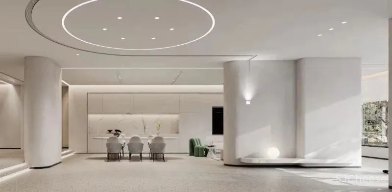 茧界设计:暖色调的油画美墅,尽显极简平衡之美!