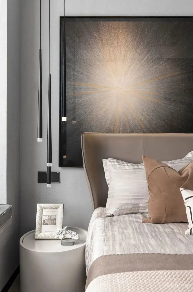 浅色灰调 木饰面,打造152㎡都市未来感家宅 库玛设计