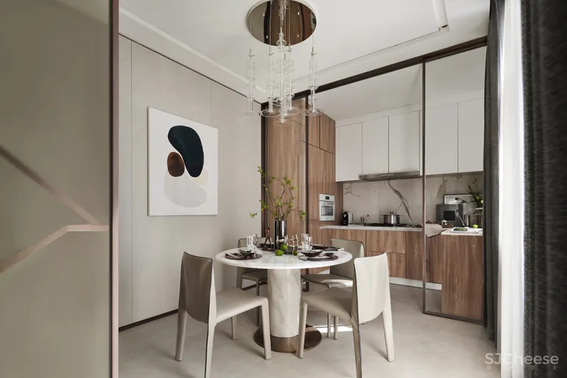 LESTYLE 乐尚设计:254㎡艺术住宅,家的鎏金光影!