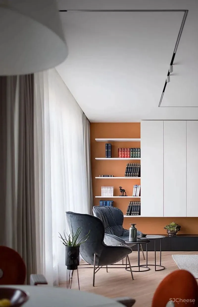 现代风二居室,墙面这样做储物好看又实用