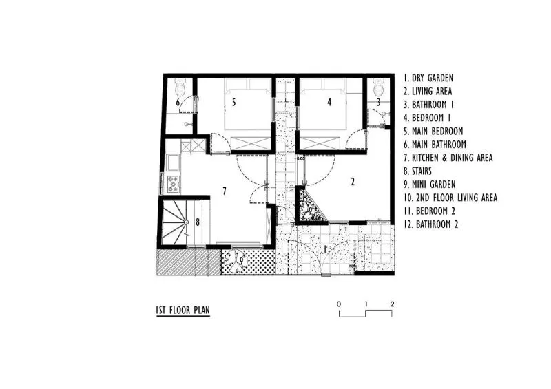 印度尼西亚，雅加达，“双胞胎”住宅 DELUTION