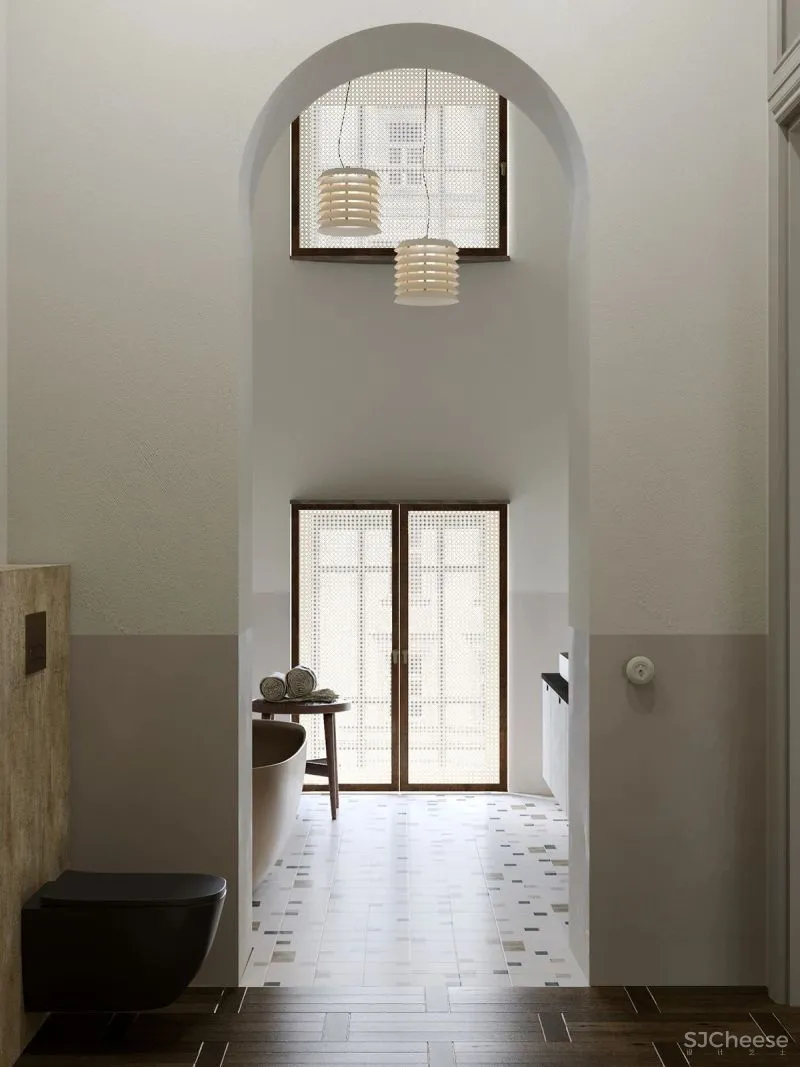 这是一间追求复古风的公寓,却恰到好处地加入了现代元素