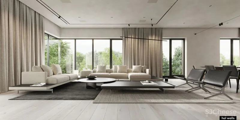 155㎡俄罗斯极简设计,沉静的艺术!