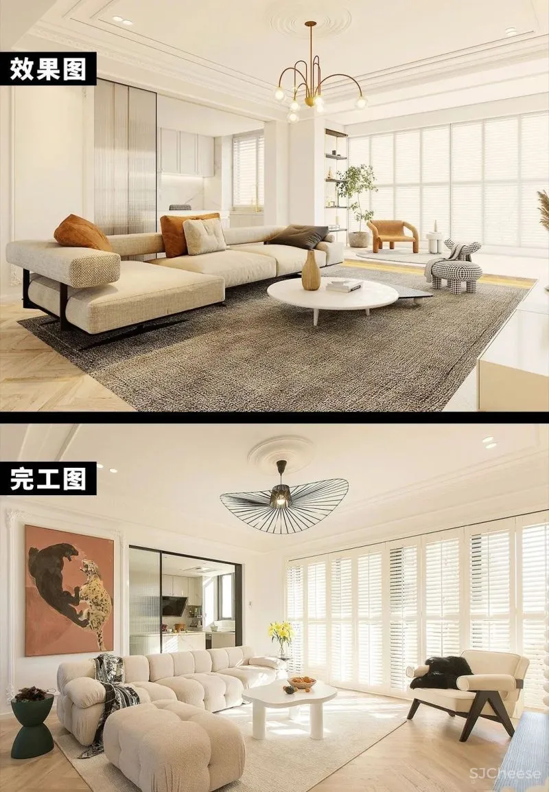 于光影之下,静享 143m² 的法式浪漫!