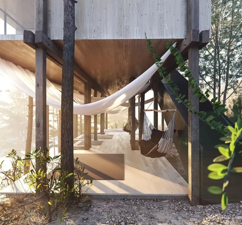 OBRIY新作 一座置身于山林间的瑜伽馆