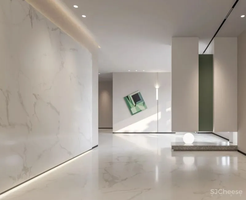 茧界设计:暖色调的油画美墅,尽显极简平衡之美!