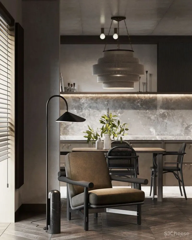 140㎡高级黑，雅痞范！