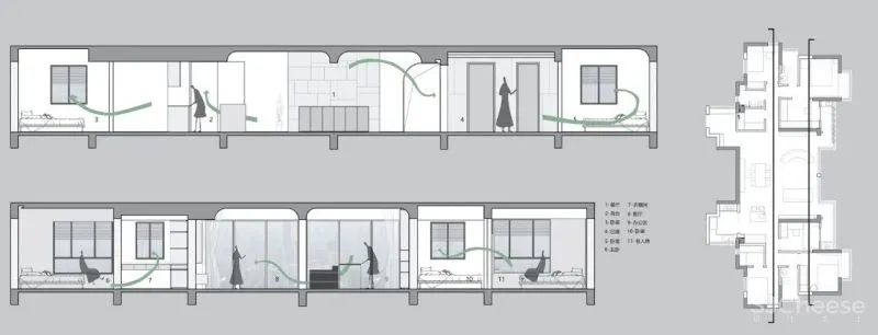 180m² 五室二厅，这样布局 1㎡ 都不浪费！