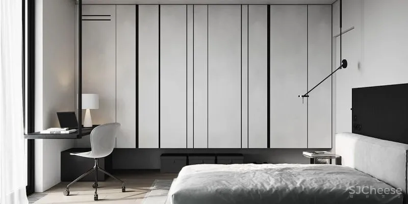 质感黑白灰公寓,释放简约而高雅的魅力!