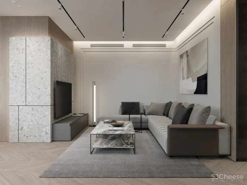 190㎡三居室，拥有阳光大露台，宁静简练！