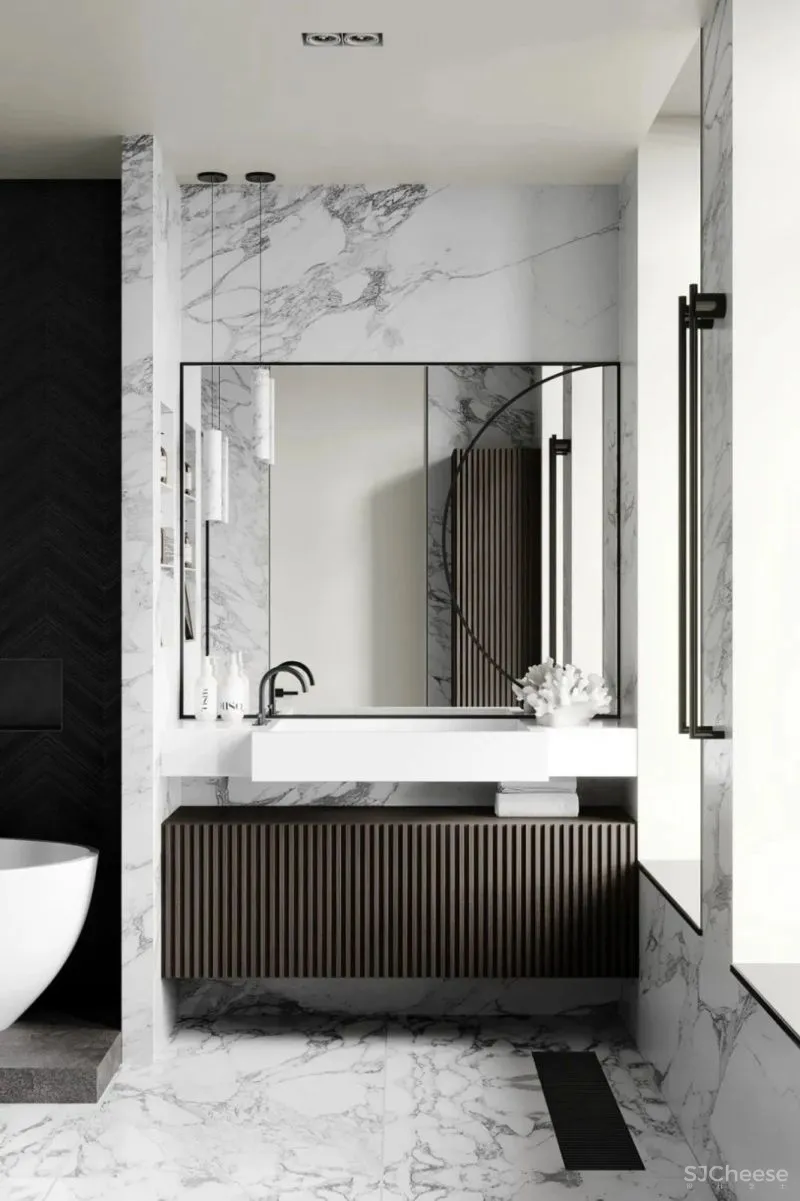 180㎡撞色高级灰住宅，质感十足!