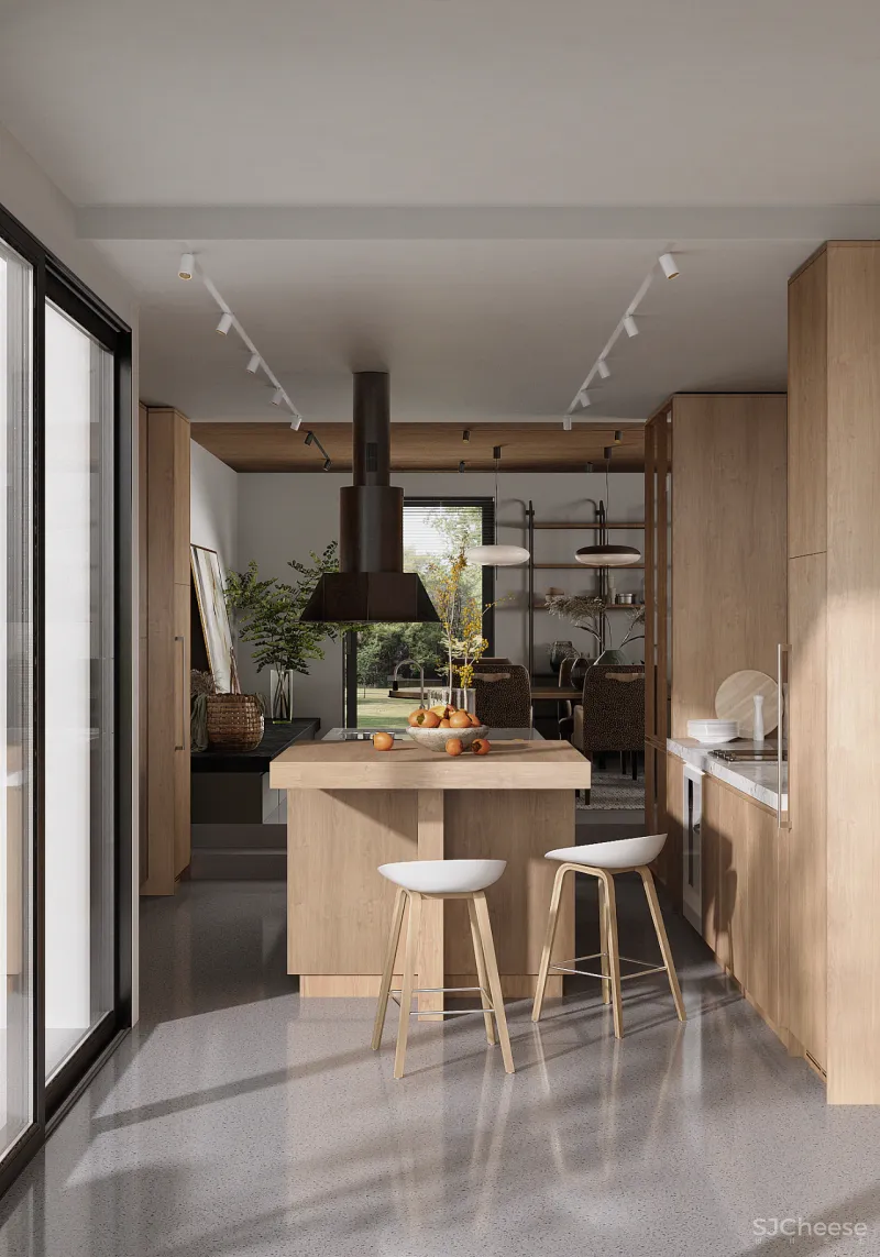 305㎡简约顶层公寓,轻奢之家!