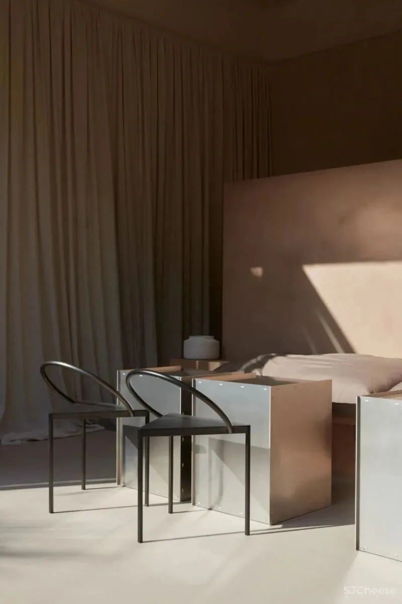 粉红色的石膏柜台,清新自然,现代感与田园风格完美融合