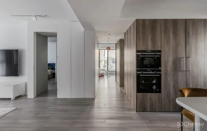 豆绿浅粉 蜂蜜色,折衷主义现代格调 禄本设计