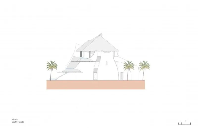 Zozaya Arquitectos建造了海滨住宅,在Troncones的冲浪别墅中创造出雕刻的细节