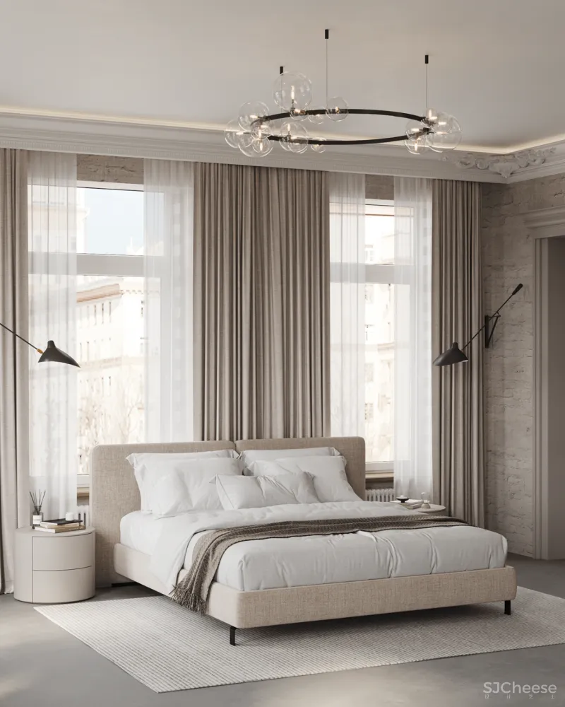 优雅大平层,轻奢有度的欧式风情!