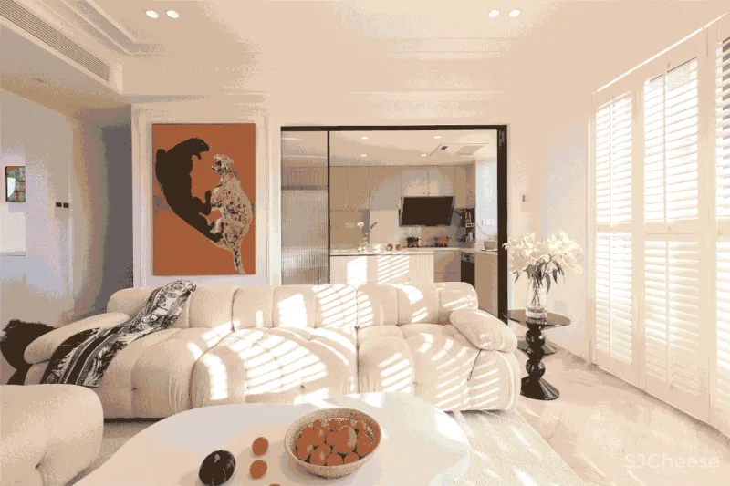 于光影之下,静享 143m² 的法式浪漫!