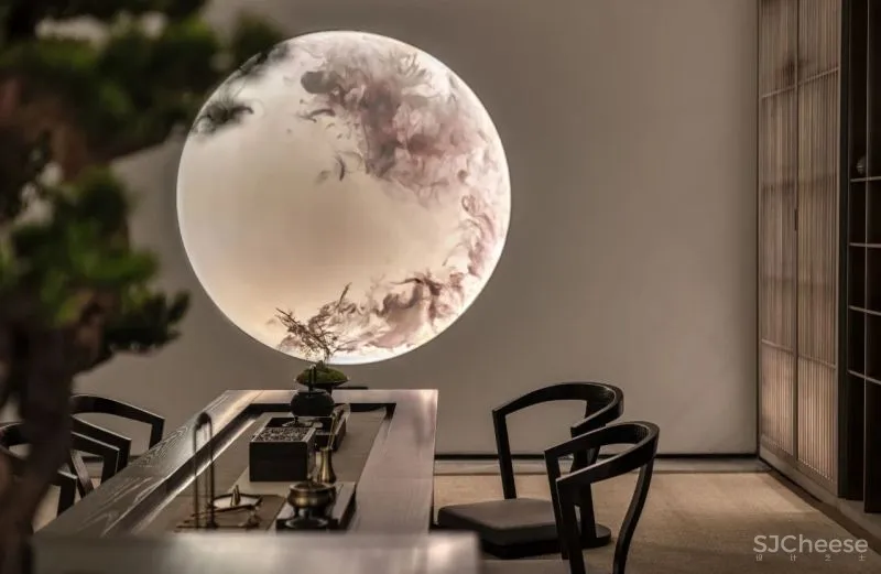 【壹新设计新作】376㎡现代中式别墅样板间——禅语•共鸣！