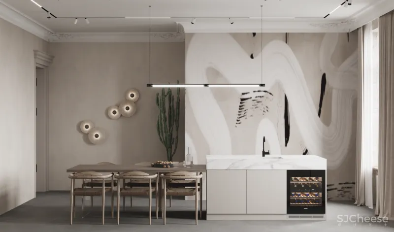 优雅大平层,轻奢有度的欧式风情!