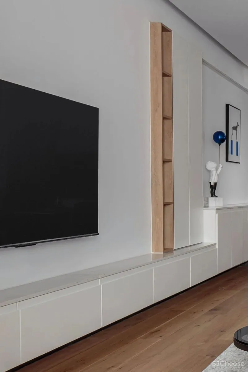 皇家蓝与爱马仕橙,极简空间的时尚活力感 宏福樘设计