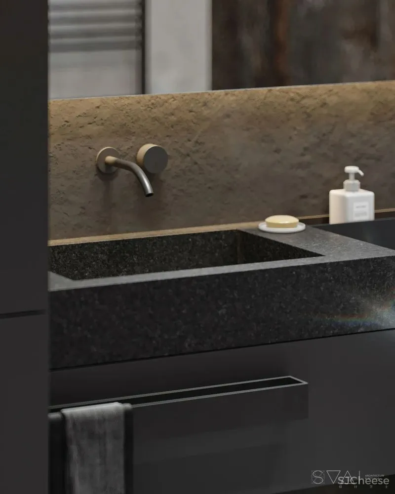 90㎡黑色沉稳，豪宅范儿十足