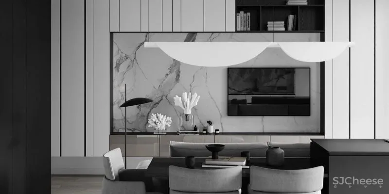 质感黑白灰公寓,释放简约而高雅的魅力!
