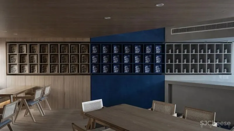 新作 立方体的重构 理想之蓝咖啡，青岛 开尺设计事务所