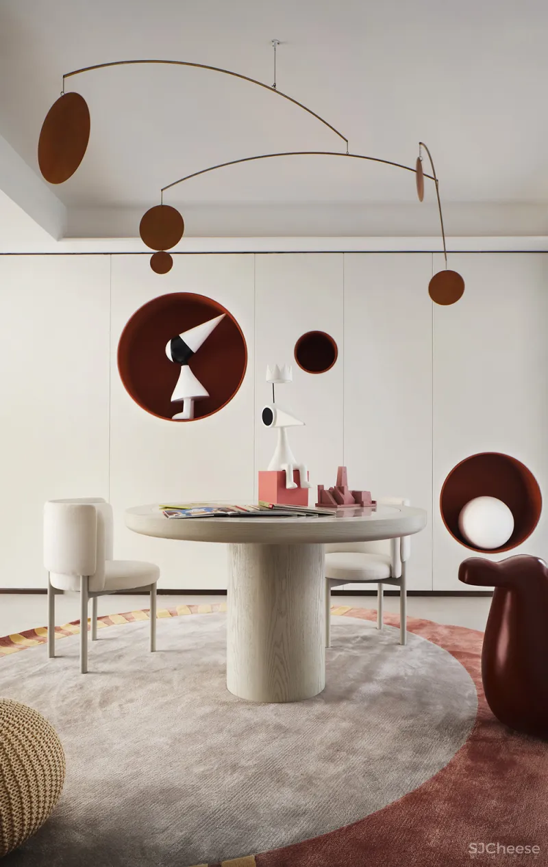 LESTYLE 乐尚设计:254㎡艺术住宅,家的鎏金光影!