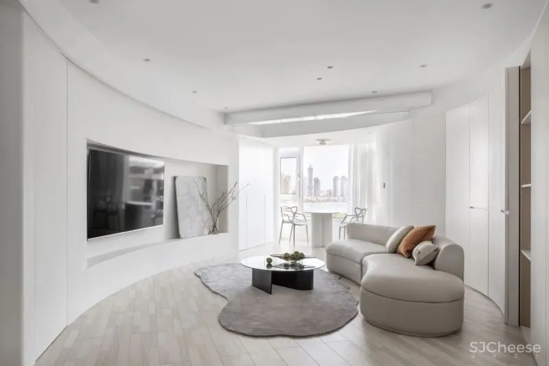 两道弧线串联起来的家，重新定义功能 理居设计