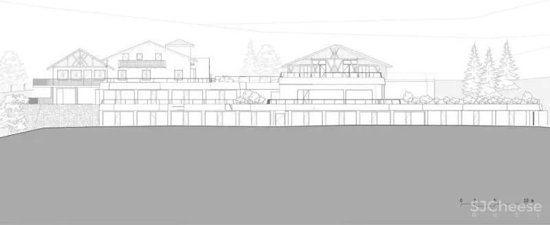 noa 新作 意大利依山而建 谷仓下的Gfell酒店