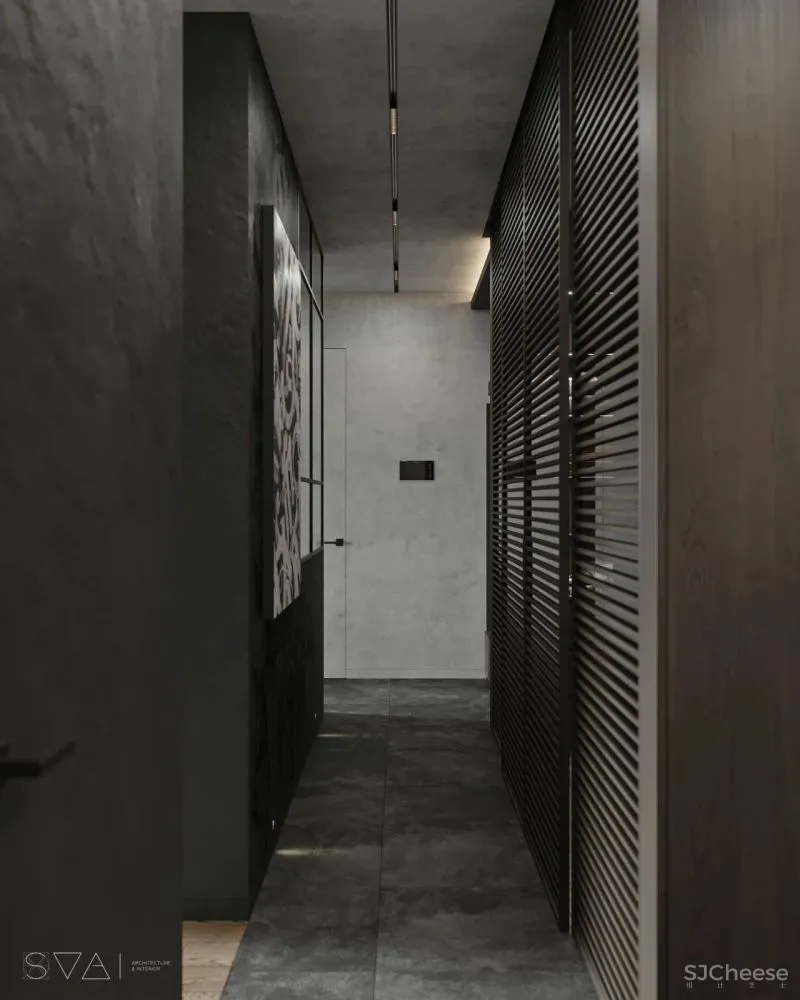 90㎡黑色沉稳，豪宅范儿十足